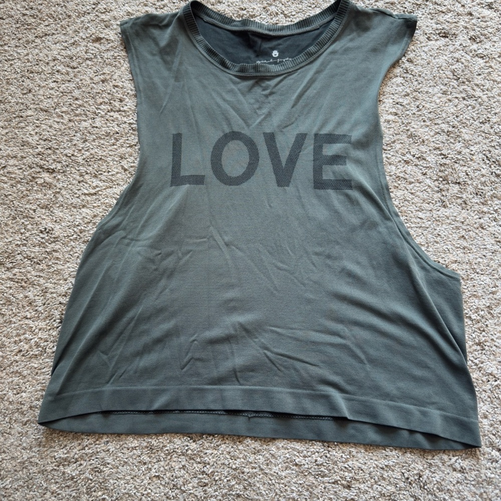 Spiritual Gangster Tank with 'LOVE' Print